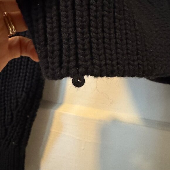 Everlane The Texture Cotton Cardigan in Black XS - Picture 6 of 9